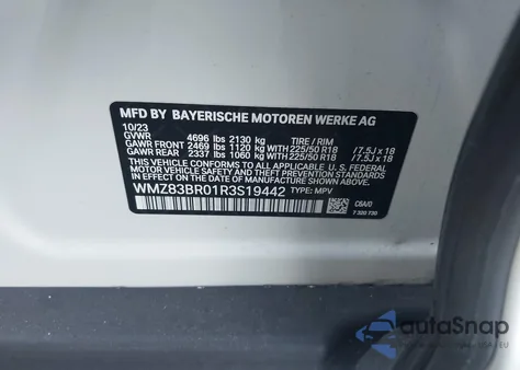 2024 Mini Countryman Cooper S z USA, uszkodzony, nr VIN WMZ83BR01R3S19442